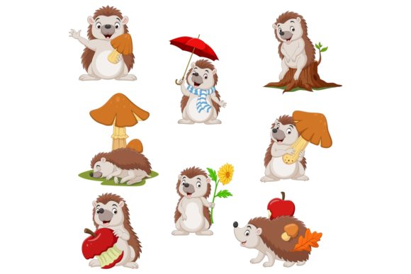 Cartoon Funny Little Hedgehog Bundles Review