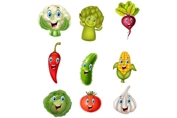 Cartoon Funny Vegetables Bundles Review