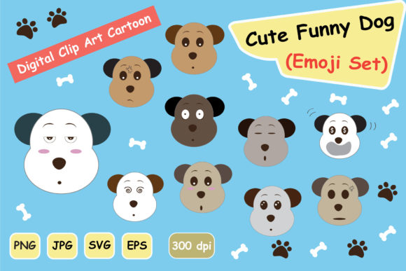 CUTE Funny DOG Emoji: A Designer's Review for Embroidery