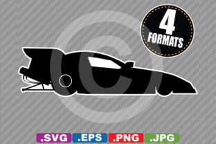 Dragster Funny Car Silhouette Design Review