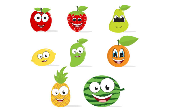 Funny Fruit Cartoon Collection: A Designer Review