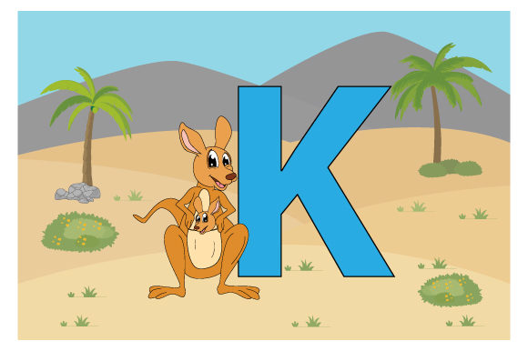 Funny Kangaroo with the Letter K: A Designer Review