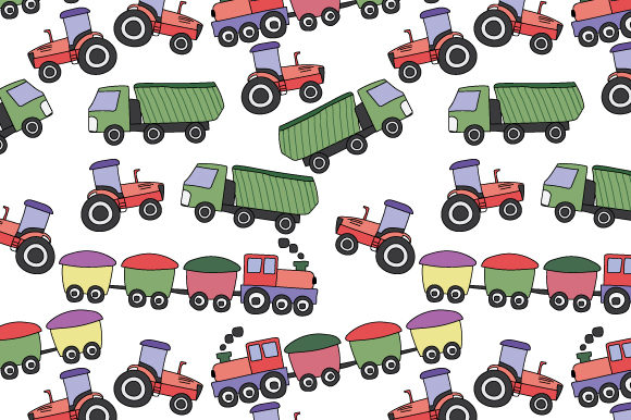 Funny Vehicle Seamless Pattern Review