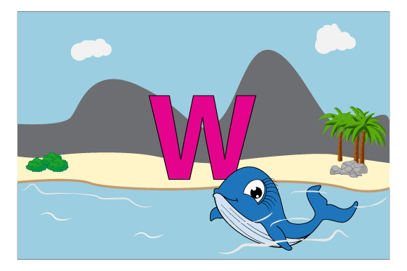 Funny Whale with the Letter W Embroidery Review