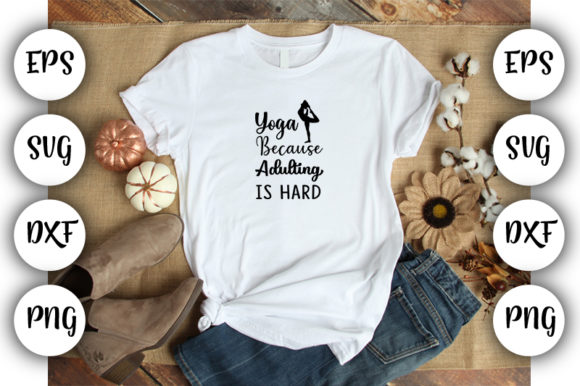 Funny Yoga Adulting Is Hard Embroidery Review