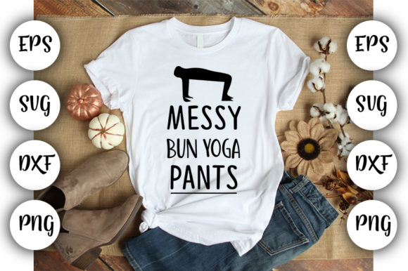 Funny Yoga Messy Bun Yoga Pants Review
